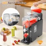 Danrelax Slushie Machine, 88 Oz Slushy for Home, LED Display, Auto-Clean, No Ice Needed, 6 Preset Programs, Frozen Drink Maker for Margaritas, Smoothies, Frappés, Milkshakes & Juices, Quiet Operation