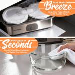 JoyMech Yogurt Maker Machine with Two 1-Quart Containers for Larger Batches, Oatmeal, Pudding, or Jello, Food-Grade Martial, One-touch Control, Homemade Yogurt