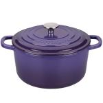 VORRINGARD Enameled Cast Iron Dutch Oven Pot with Lid, for Sourdough Bread Baking, Round Dutch Ovens, 4.5 Quart, Purple