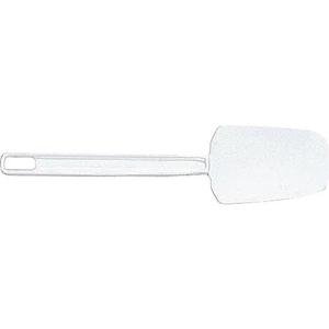 Rubbermaid Commercial Products Scraper Spatula, 9.5-Inch, White, Spoon Shaped Food Scraper for Baking/Mixing/Cooking in Kitchens