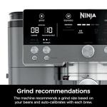 Ninja Luxe Cafe Premier Series, Espresso Machine, Drip Coffee, Rapid Cold Brew, Integrated Grinder, Hands-Free Frother, with Knock Box, Water Filter, Cleaning Tablets, Descaler, ES601GM