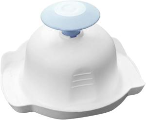 Blue Food Safety Holder for Mandolin Slicer,Finger Anti-Cut Protectors for Vegetable Grater, Peelers and Slicers, Food Slicer Cutter Finger Guard for Mandoline Slicer, Grating and Slicing Tools