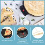 12" Non-Stick Electric Griddle & Crepe Maker