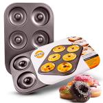 Donut Pan by Dohnuts - Premium 6 Cup Non-Stick Mini Doughnut and Bagel maker – for Healthier Homemade Baked Cakes