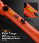 Electric Grill Brush, Safe BBQ Brush for Grill & Heavy Duty BBQ Grill Brush with Stainless Steel,Safe Grill Accessories,Stainless Grill Grate Cleaner,Charcoal Grill - Gifts for Grill Men/Dad (Red)