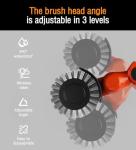 Electric Grill Brush, Safe BBQ Brush for Grill & Heavy Duty BBQ Grill Brush with Stainless Steel,Safe Grill Accessories,Stainless Grill Grate Cleaner,Charcoal Grill - Gifts for Grill Men/Dad (Red)