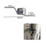 Generic French Door Refrigerator Spring, 2 Pack, Heavy Duty Steel, 1-1/8" Long, Direct Replacement, 16-20 Cubic Feet