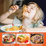 3 in 1 Pasta Attachment for KitchenAid Stand Mixer - Professional Stainless Steel Pasta Maker includes Roller, Spaghetti & Fettuccine Cutters, With Removable Baffle and Cleaning Brush by HOZODO