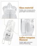 Urnqowuy WB25T10102 Lamp Halogen Bulb G9 Fit for Ge Electrolux Hotpoint Kenmore Sears Wall Ovens and Ranges, 120V 40W, Replace AP5790879 3025992 PS8754479