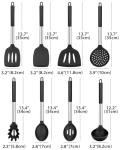 8-Piece Silicone Cooking Utensil Set with Stainless Steel Handles
