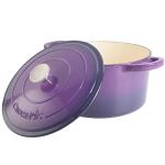 Crock-Pot Artisan Round Enameled Cast Iron Dutch Oven, 7-Quart, Lavender Purple