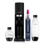 SodaStream MIX™, Sparkling Drink maker & Soda Maker Kit, Carbonates Any Drink, With Dishwasher Safe Carbonating Bottles and 1 CO2 Cylinder/Carbonator, Makes Up To 60L* Drinks, Black