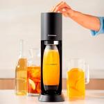 SodaStream MIX™, Sparkling Drink maker & Soda Maker Kit, Carbonates Any Drink, With Dishwasher Safe Carbonating Bottles and 1 CO2 Cylinder/Carbonator, Makes Up To 60L* Drinks, Black