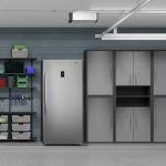 Newair 13.8 cu. ft. Upright Convertible Fridge/Freezer, Garage Ready Refrigerator, Frost Free with Door Alarm and LED Light