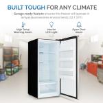 Newair 13.8 cu. ft. Upright Convertible Fridge/Freezer, Garage Ready Refrigerator, Frost Free with Door Alarm and LED Light