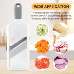 Multi Handheld Mandoline Slicer with Adjustable Stainless Steel Blade, Veggie Chopper & Cheese Grater, Mandolin French Fry Cutter for Speedy Slicing of Fruits and Vegetables