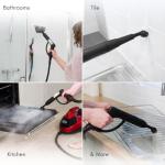 Ewbank Dynamo Steam Cleaner for Chemical-Free Cleaning, Multipurpose with Attachments, Portable, Multi-surface, For Carpets, Tiles, Bathrooms, Floors, and More, Red, SC1000