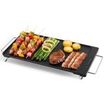 LucGee Electric Griddle with Removable Cooking Plate, Large Griddle Pan Electric with Nonstick Coating, Fast & Even Heating, Dishwasher Safe, Smokeless Grill for Bacon, Steak, Pancake, 19" x 11"
