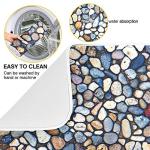 Colorful Stone Texture Dish Drying Mats, 16 x 18 Inch