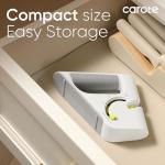 CAROTE 4-in-1 Knife Sharpener for Kitchen Knives 3-Stage Knife Sharpener Helps Repair, Restore,Polishe Blades, Safe & Easy to Use with Non-Slip Base and Grip Light Grey