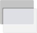 LEOBRO Silicone Mats for Crafts, 2 Pcs 11.69" x 8.26" Silicone Mats for Resin, Paint Clay Play Dough Mat, DIY Arts and Crafts, Light Gray & Clear