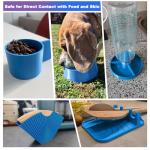 YXPOLYER PLA Filament Food Grade 1.75mm 1kg for 3D Printing, 3D Printer Filament with Transparent AMS-Compatible Filament Spool, Azure Blue