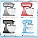 Ice Cream Maker Attachment for Kitchenaid Stand Mixers, Ice Cream Maker Machine Compatible with 4.5QT and Larger KitchenAid Mixers, 2-Quart Capacity, Sorbet and Gelato Maker Accessory by TPGSING