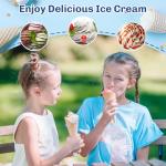 Ice Cream Maker Attachment for Kitchenaid Stand Mixers, Ice Cream Maker Machine Compatible with 4.5QT and Larger KitchenAid Mixers, 2-Quart Capacity, Sorbet and Gelato Maker Accessory by TPGSING