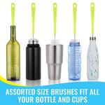 Bottle Cleaning Brush Set for Narrow Neck Bottles