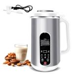 LUODIRGB 40oz Nut Milk Maker Machine Stainless Steel | 8-in-1 Automatic Soy Milk Maker for Almond, Oat, Juice, Plant-Based & Non-Dairy Beverages with Delay Start, Keep Warm, Boil Water, Self-Clean