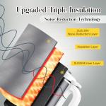 LUODIRGB 40oz Nut Milk Maker Machine Stainless Steel | 8-in-1 Automatic Soy Milk Maker for Almond, Oat, Juice, Plant-Based & Non-Dairy Beverages with Delay Start, Keep Warm, Boil Water, Self-Clean