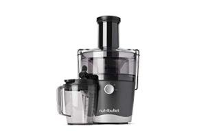 NutriBullet Juicer Centrifugal Juicer Machine for Fruit, Vegetables, and Food Prep, 27 Ounces/1.5 Liters, 800 Watts, Gray RNBJ50100 (Renewed)