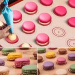 Angadona 16-Piece Nonstick Macaron Baking Mats Set