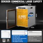 Cercker Commercial Food-Dehydrator Machine 14 Trays, 1200W Fruit Dehydrator,11.98ft² Meat Dryer for Jerky,190ºF Temperature Control,24H Large Food Dryer for Beef