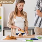 OPOLIA Paring Knife Fruit Knife Set (6 Pieces), Ultra Sharp Stainless Steel Vegetable and Fruit Knife with PP Plastic Ergonomic Handle for Cutting Fruits and Vegetables- Colorful