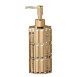 Gold Finish Refillable Pump Dispenser Bottle