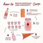 Camp Craft Cocktail Mix - Brunch Punch | Premium Drink Mixer Infusion Kit with Dehydrated Fruit, Herbs and Vegan Sugar | 16 oz Glass Jar Mixer for Cocktails, Margaritas, and Mocktails - Serves 8