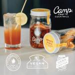 Camp Craft Cocktail Mix - Brunch Punch | Premium Drink Mixer Infusion Kit with Dehydrated Fruit, Herbs and Vegan Sugar | 16 oz Glass Jar Mixer for Cocktails, Margaritas, and Mocktails - Serves 8