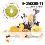 Camp Craft Cocktail Mix - Brunch Punch | Premium Drink Mixer Infusion Kit with Dehydrated Fruit, Herbs and Vegan Sugar | 16 oz Glass Jar Mixer for Cocktails, Margaritas, and Mocktails - Serves 8