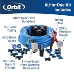 Orbit 50022 Medium-Area 1-Zone All-in-One Automatic Watering System with B-hyve Smart Hose Watering Timer and B-hyve Smart Wi-Fi Hub