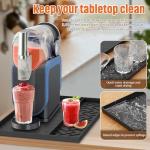 Silicone Mat for Ninja Slushie Machine&Ninja Creami- Removable 22.5"*15"*0.7" Countertop Protector Mat,Concave Convex Design, Leak-Proof and Slip-Resistant ice Gream Maker&Slushie Machine Accessories