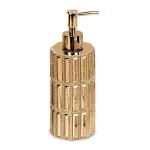 Gold Finish Refillable Pump Dispenser Bottle