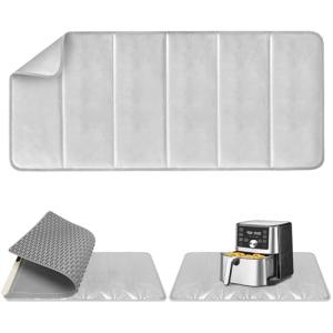 FYY Heat-resistant Mat for Food Warming Mats - 35.4×15.4 inch Tables Protected, Up to 50% Temperature Block, Foldable and Space-Saving, Waterproof, Oil-Resistant (Not Include Food Warming Mat)