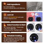 8 IN 1 Nut Milk Maker Machine, 34OZ Capacity Homemade Almond, Oat, Coconut, Plant Based Milks& Non Dairy Beverages, Automatic Pure Copper Motor Soy Milk Maker Blender with Delay Start/Boil Water