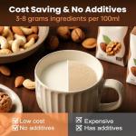 8 IN 1 Nut Milk Maker Machine, 34OZ Capacity Homemade Almond, Oat, Coconut, Plant Based Milks& Non Dairy Beverages, Automatic Pure Copper Motor Soy Milk Maker Blender with Delay Start/Boil Water