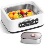 Yogurt Maker Machine with Adjust Temp(21°C-45°C/70°F-113°F)&Time(1-99h)304 Stainless Steel Inner Bowl(1.6 Quart) (Standard version)