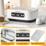 Yogurt Maker Machine with Adjust Temp(21°C-45°C/70°F-113°F)&Time(1-99h)304 Stainless Steel Inner Bowl(1.6 Quart) (Standard version)