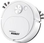 Robot Vacuum and Mop, Vacuum Robot mop Advanced Obstacle Avoidance, Robotic Vacuum Cleaner Aspiradora Robot Slim Robotic Vacuum CleanerDesign, Ideal for Pet Hair, Hard Floor - White