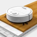 Robot Vacuum and Mop, Vacuum Robot mop Advanced Obstacle Avoidance, Robotic Vacuum Cleaner Aspiradora Robot Slim Robotic Vacuum CleanerDesign, Ideal for Pet Hair, Hard Floor - White