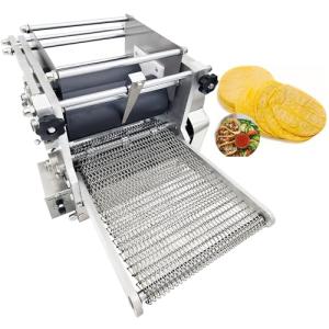 TECHTONGDA Commercial Tortilla Maker Electric Machine Tortilla Press Tacos Maker 5.9" Automatic Mexican Tortilla Maker Chapatti Tortilla Machine 0.06-0.2" Thickness Adjustable